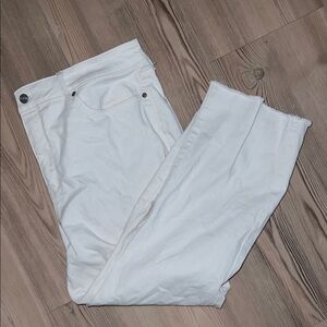 NYDJ Marilyn Straight Jeans in Optic White
